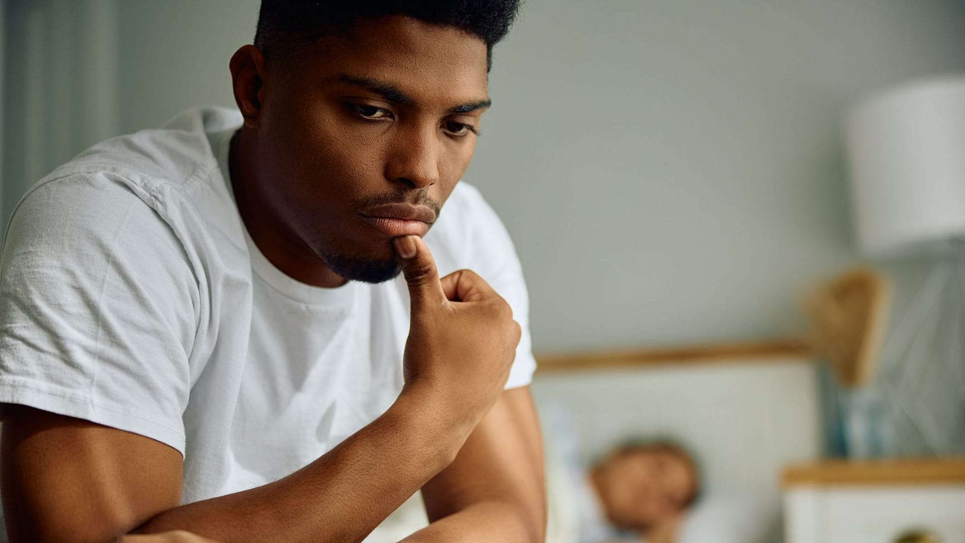 Man struggling with limerence and anxiety